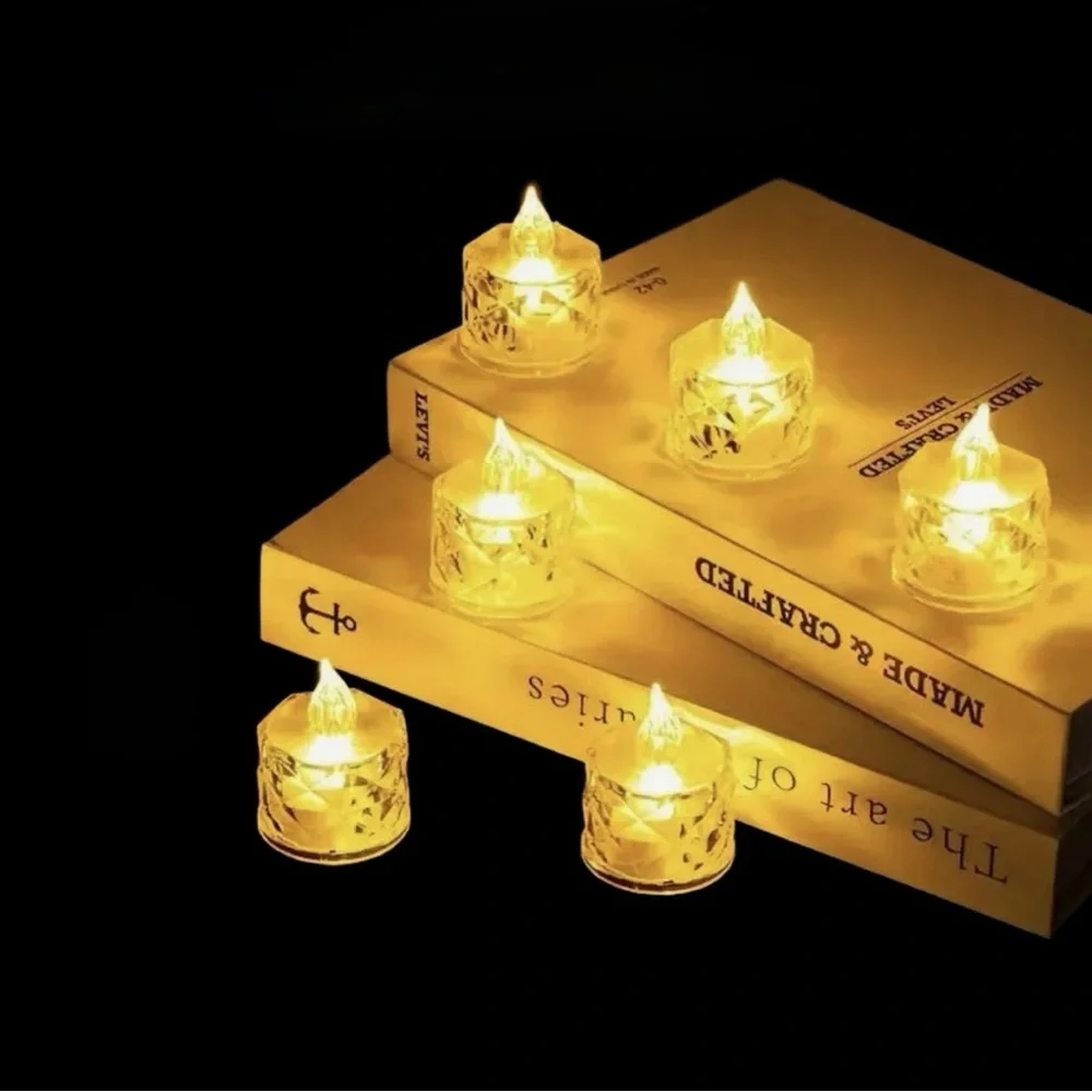 LED Flameless Tea Light Candles - Set of 6